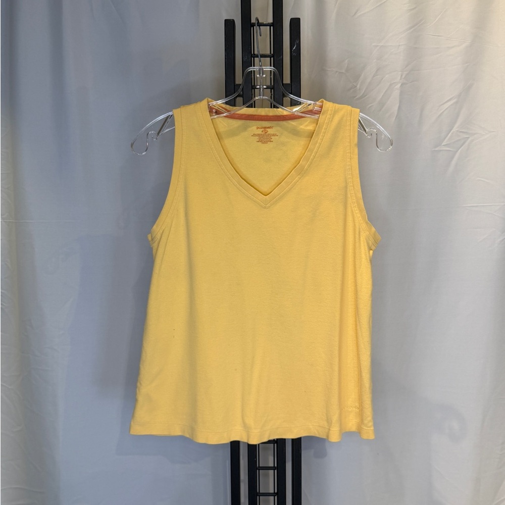 Patagonia Sunny Yellow V-Neck Tank‎ Top